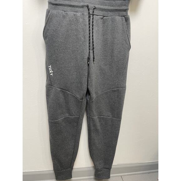 Tuxy One Piece Suit Jumpsuit Large Gray Loungewear Sweats Joggers - Picture 4 of 14